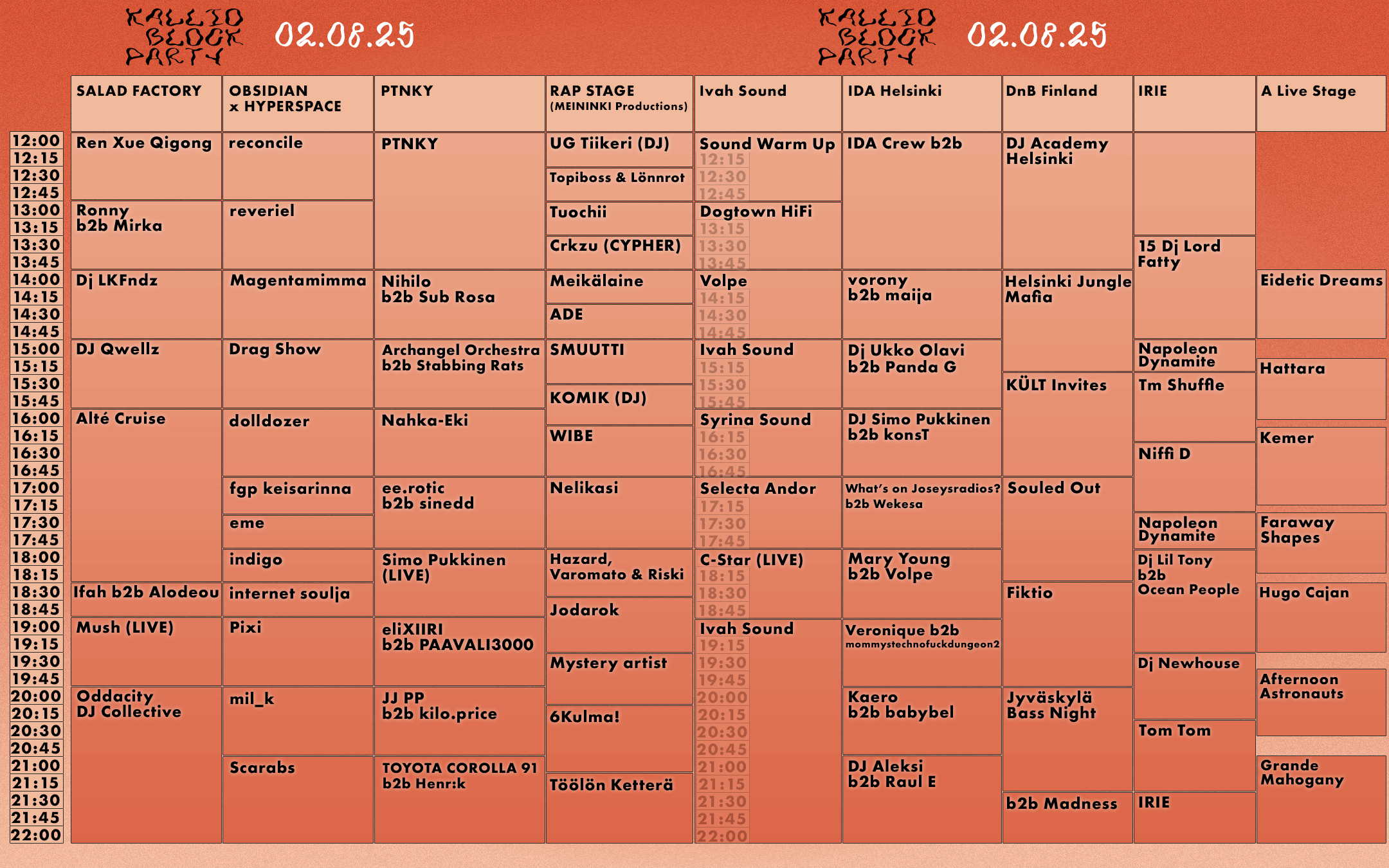 schedule